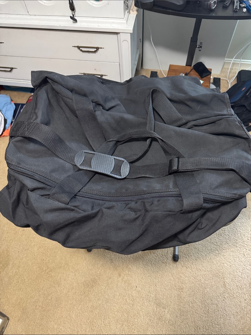 Black Travel Duffel Bag - Iron Duck